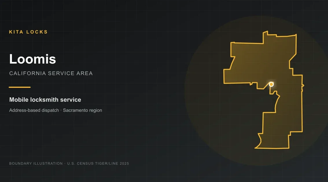 2025 Census boundary map for Loomis, California