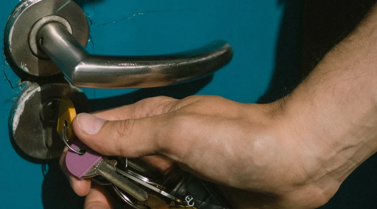 Key turning in a residential door lock
