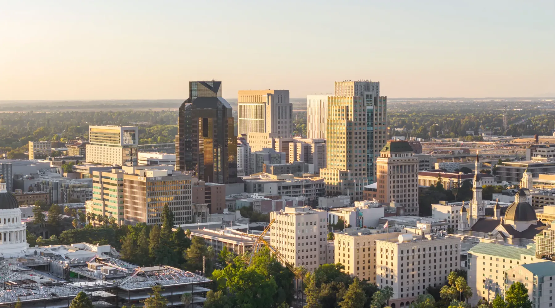 Sacramento skyline, California
